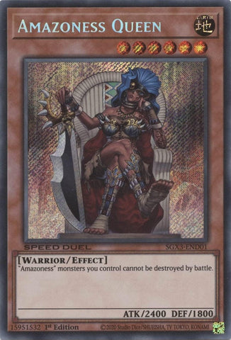 Amazoness Queen [SGX3-END01] Secret Rare Yu-Gi-Oh!