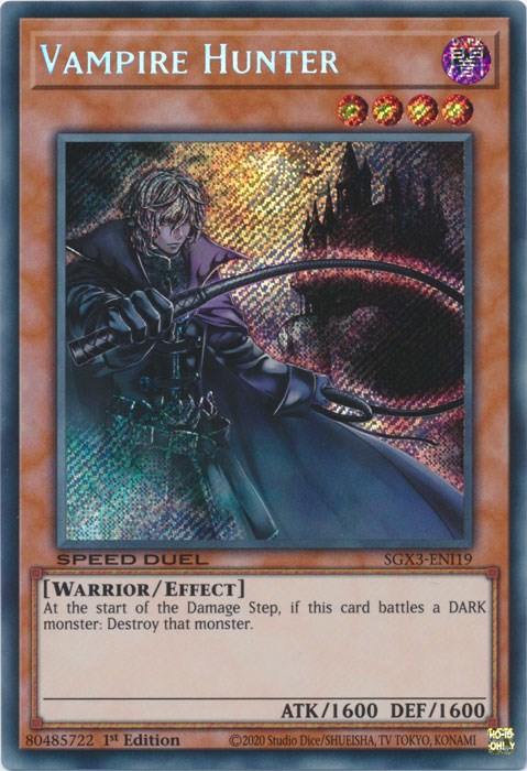 Vampire Hunter [SGX3-ENI19] Secret Rare Yu-Gi-Oh!