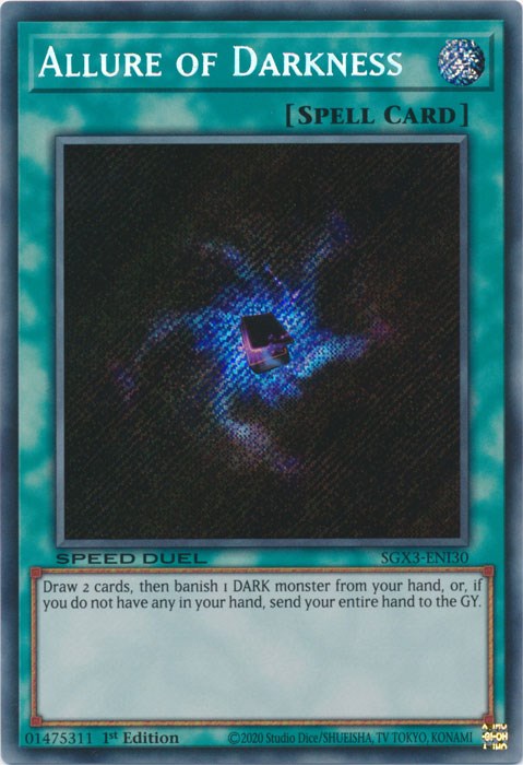 Allure of Darkness [SGX3-ENI30] Secret Rare Yu-Gi-Oh!