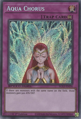 Aqua Chorus [SGX3-ENI34] Secret Rare Yu-Gi-Oh!