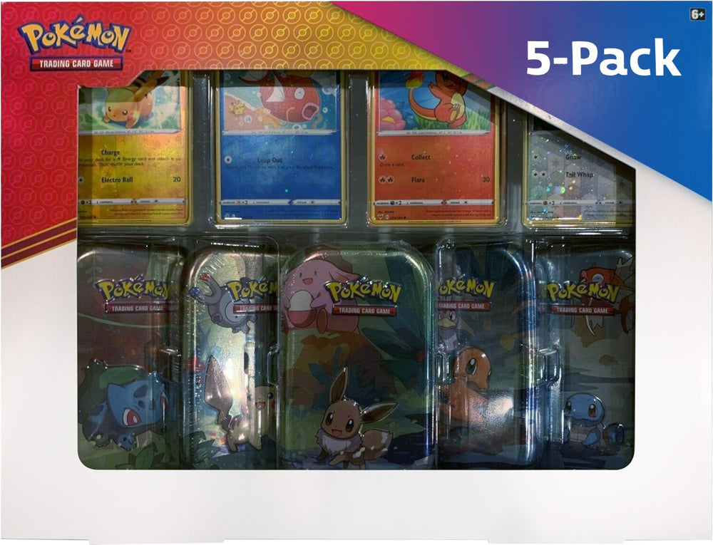 5-Pack Kanto Friends Mini Tins Pokémon
