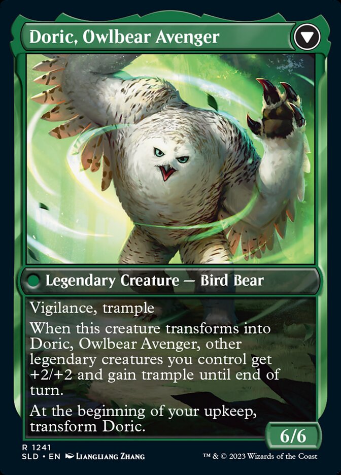 Doric, Nature's Warden // Doric, Owlbear Avenger [Secret Lair Drop Series] Magic: The Gathering