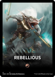 Rebellious Theme Card [Phyrexia: All Will Be One Tokens] Magic: The Gathering