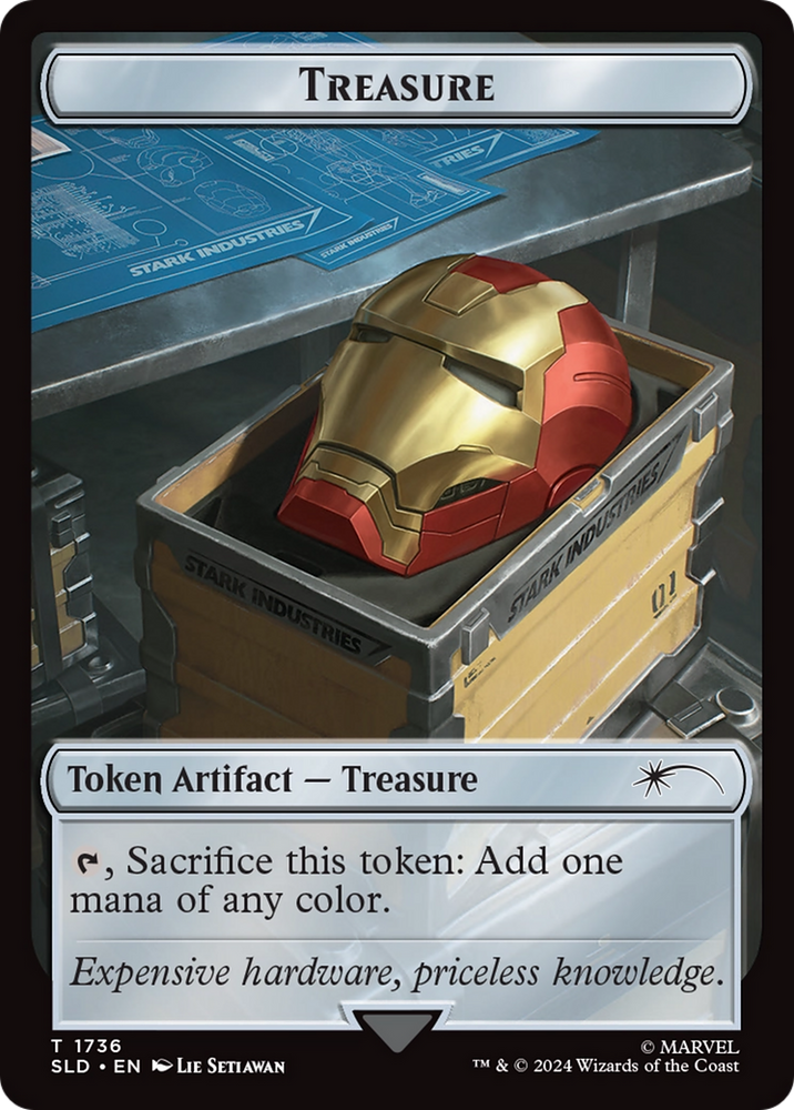 Treasure Token (1736) (Rainbow Foil) [Secret Lair Drop Series] Magic: The Gathering