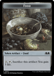 Nightmare // Food (0013) Double-Sided Token [Wilds of Eldraine Tokens] Magic: The Gathering