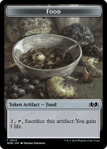 Beast // Food (0013) Double-Sided Token [Wilds of Eldraine Tokens] Magic: The Gathering