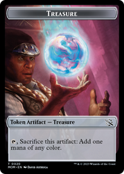 Treasure (20) // Kraken Double-Sided Token [March of the Machine Tokens] Magic: The Gathering