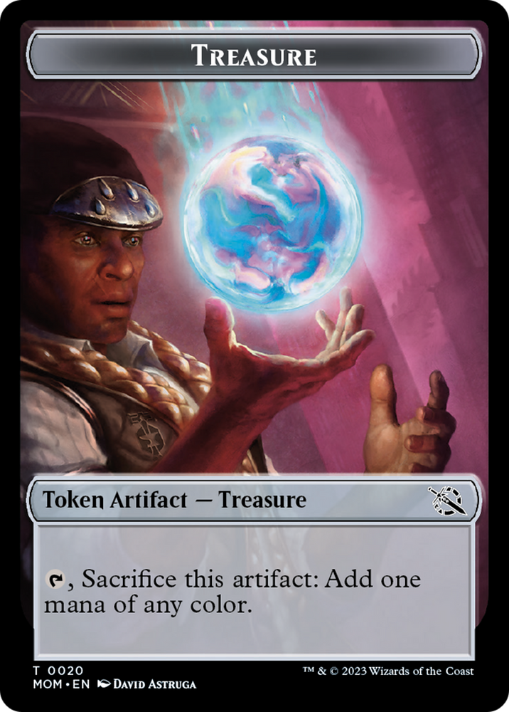 Spirt (9) // Treasure Double-Sided Token [March of the Machine Commander Tokens] Magic: The Gathering