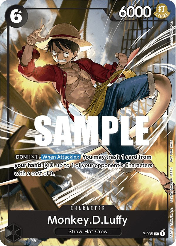 Monkey.D.Luffy (Pirates Party Vol. 3) [One Piece Promotion Cards] Bandai