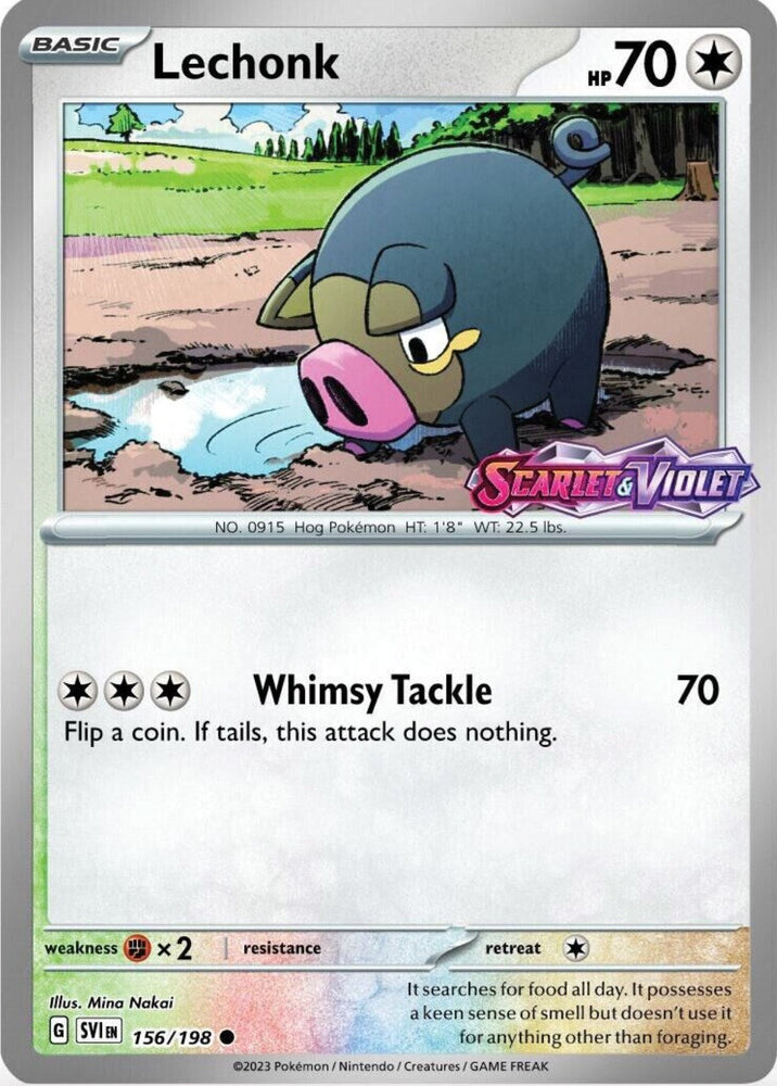 Lechonk (156/198) (Best Buy Promo) [Scarlet & Violet: Base Set] Pokémon