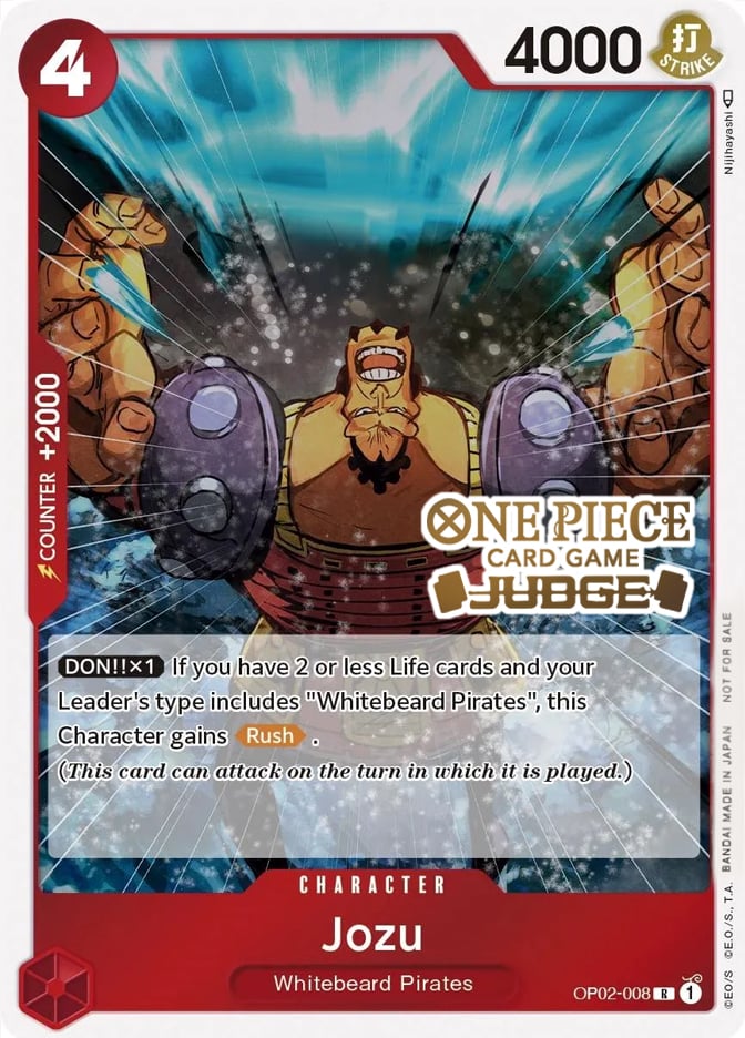 Jozu (Judge) [One Piece Promotion Cards] Bandai