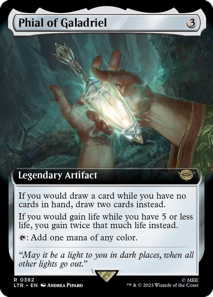 Phial of Galadriel (Extended Art) [The Lord of the Rings: Tales of Middle-Earth] Magic: The Gathering