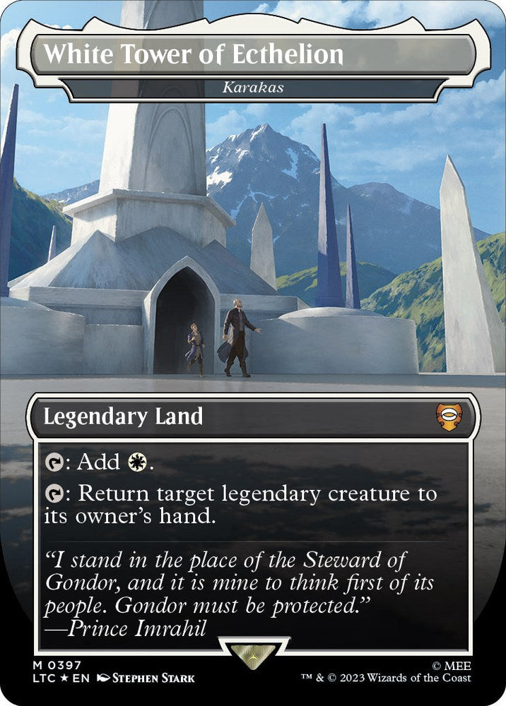 White Tower of Ecthelion - Karakas (Surge Foil Realms and Relics) [The Lord of the Rings: Tales of Middle-Earth Commander] Magic: The Gathering