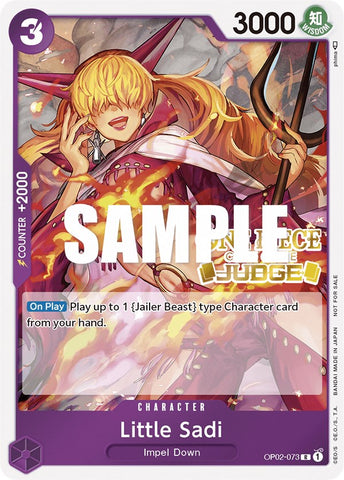 Little Sadi (Judge) [One Piece Promotion Cards] Bandai