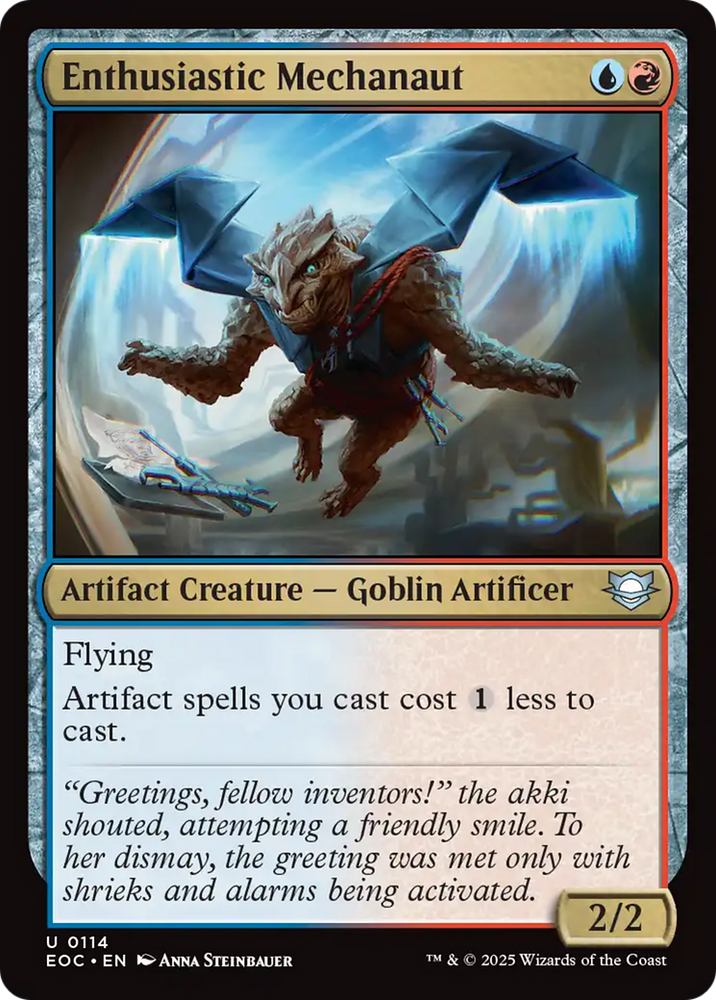 Enthusiastic Mechanaut [Edge of Eternities Commander] Magic: The Gathering