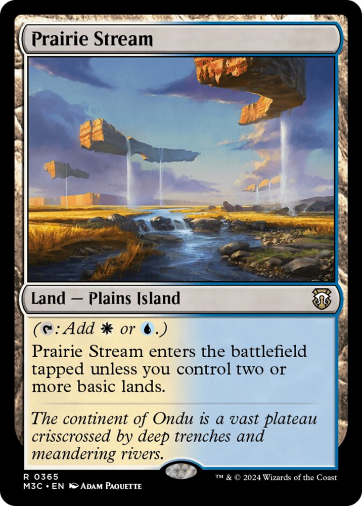 Prairie Stream (Ripple Foil) [Modern Horizons 3 Commander] Magic: The Gathering