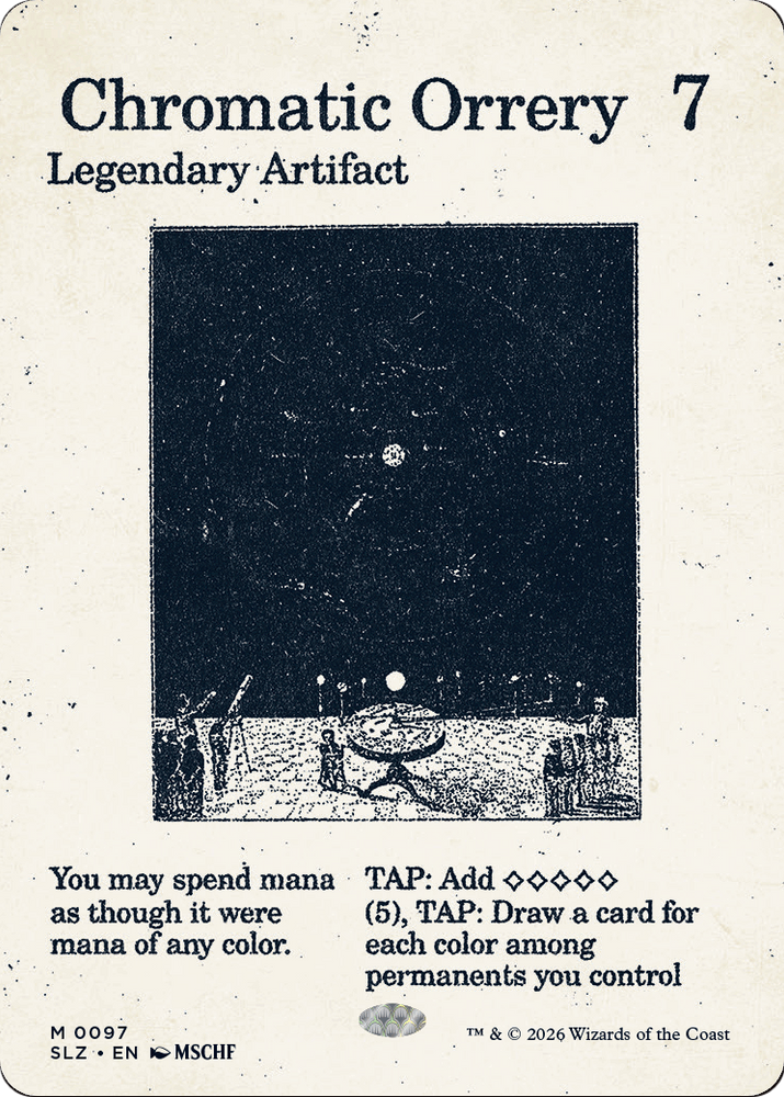 Chromatic Orrery (0097) [Secret Lair x MSCHF: The Zeta Set] Magic: The Gathering