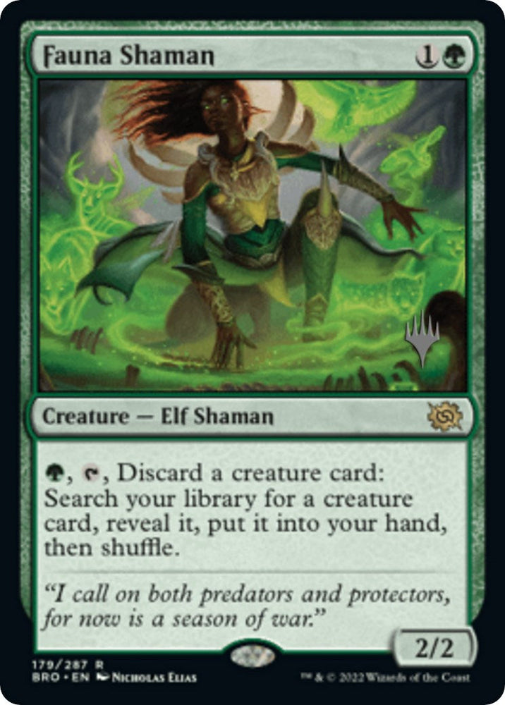 Fauna Shaman (Promo Pack) [The Brothers' War Promos] Magic: The Gathering