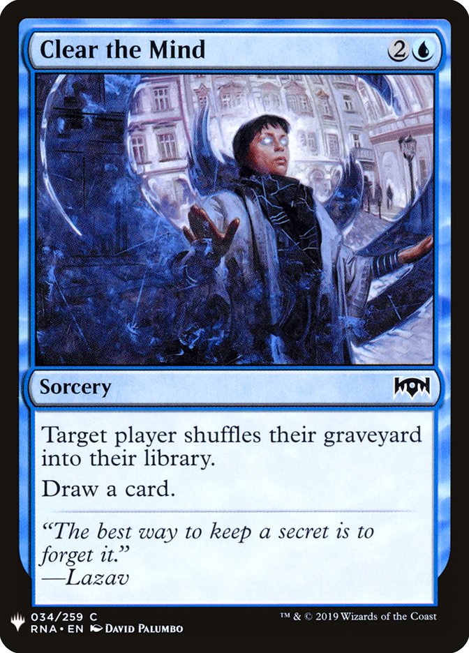Clear the Mind [Mystery Booster] Magic: The Gathering