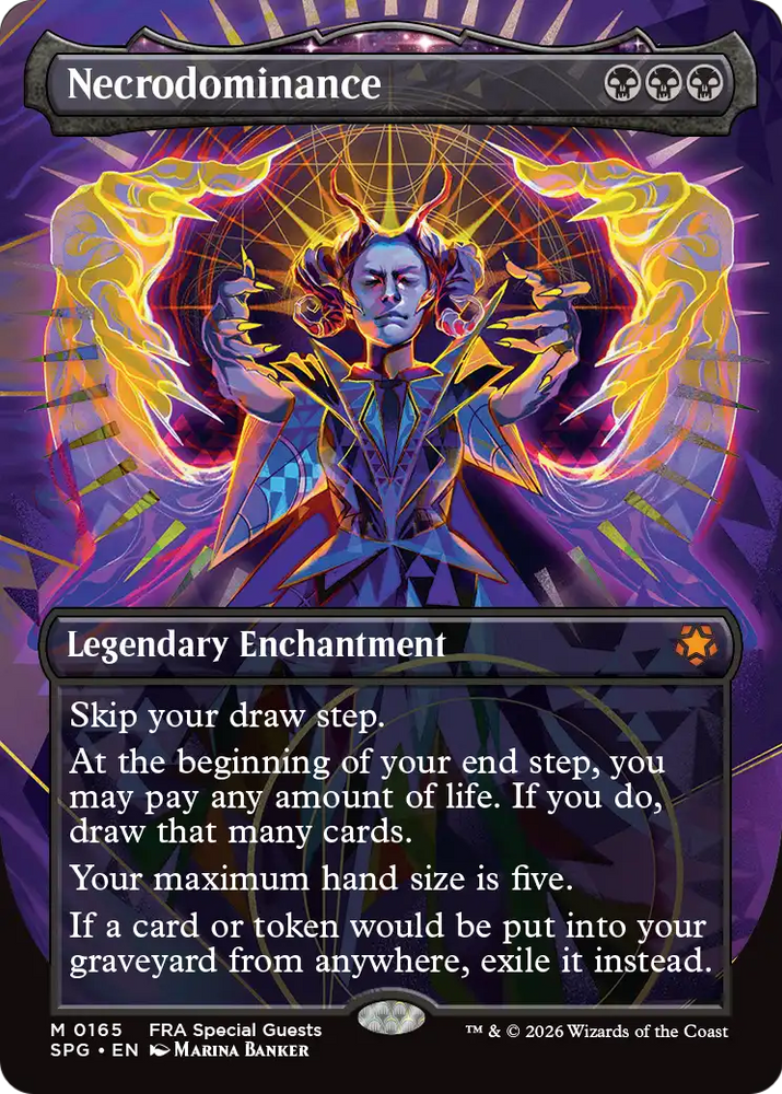 Necrodominance (Borderless) [Reality Fracture Special Guests] Magic: The Gathering