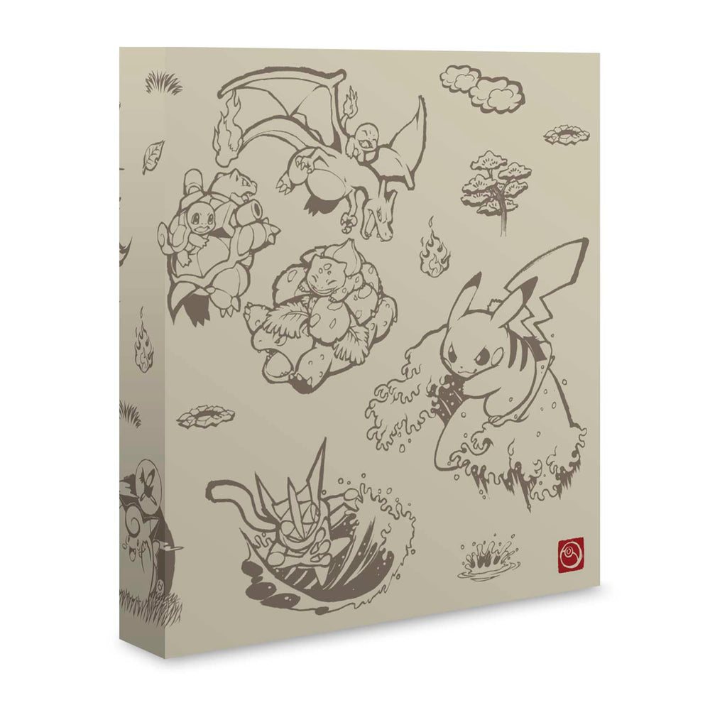 D-Ring Binder - Pikachu (Scroll Painting Style) Pokémon