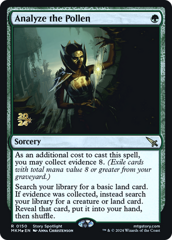 Analyze the Pollen [Murders at Karlov Manor Prerelease Promos] Magic: The Gathering