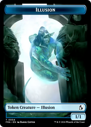 Illusion // Jace Double-Sided Token [Reality Fracture Tokens] Magic: The Gathering