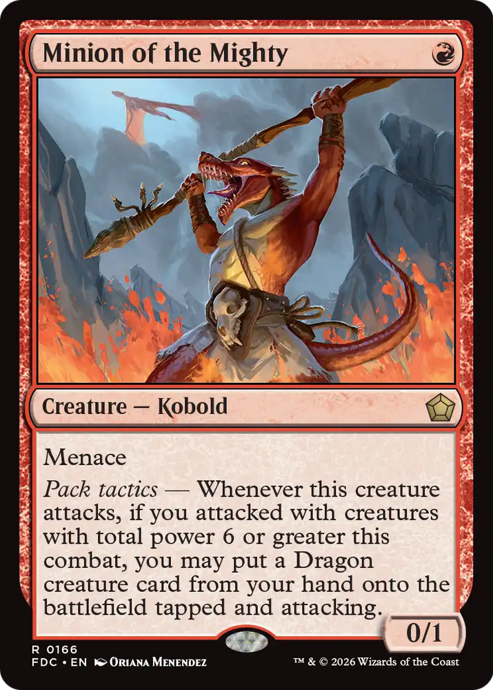 Minion of the Mighty [Foundations Commander] Magic: The Gathering
