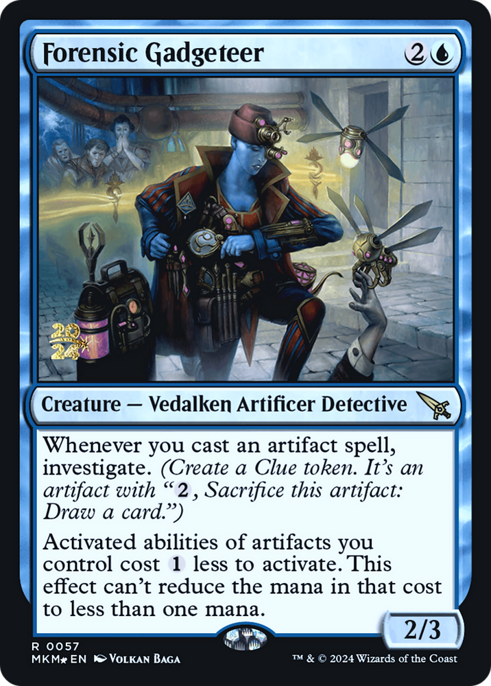 Forensic Gadgeteer [Murders at Karlov Manor Prerelease Promos] Magic: The Gathering