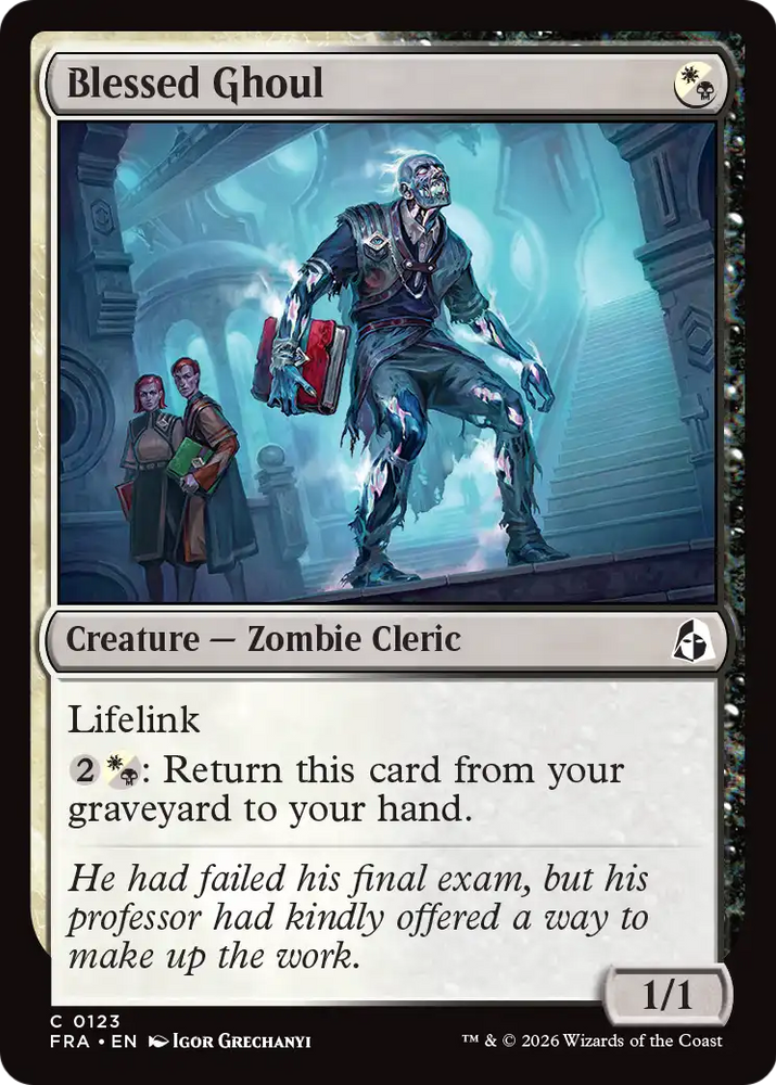 Blessed Ghoul [Reality Fracture] Magic: The Gathering