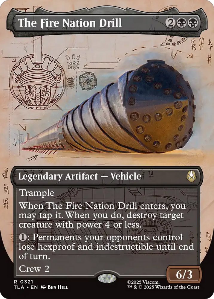 The Fire Nation Drill (Borderless) [Avatar: The Last Airbender] Magic: The Gathering