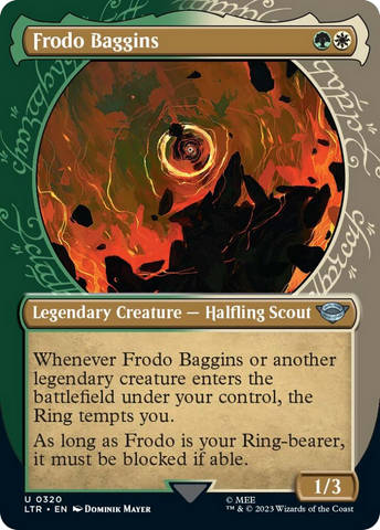 Frodo Baggins (Showcase Ring Frame) [The Lord of the Rings: Tales of Middle-Earth] Magic: The Gathering