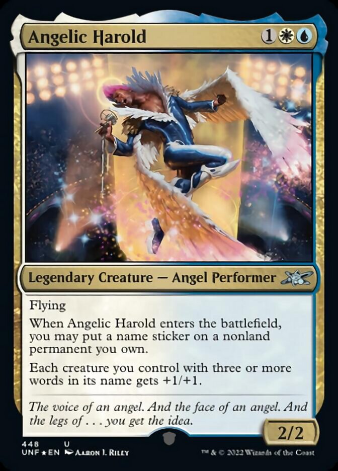 Angelic Harold (Galaxy Foil) [Unfinity] Magic: The Gathering