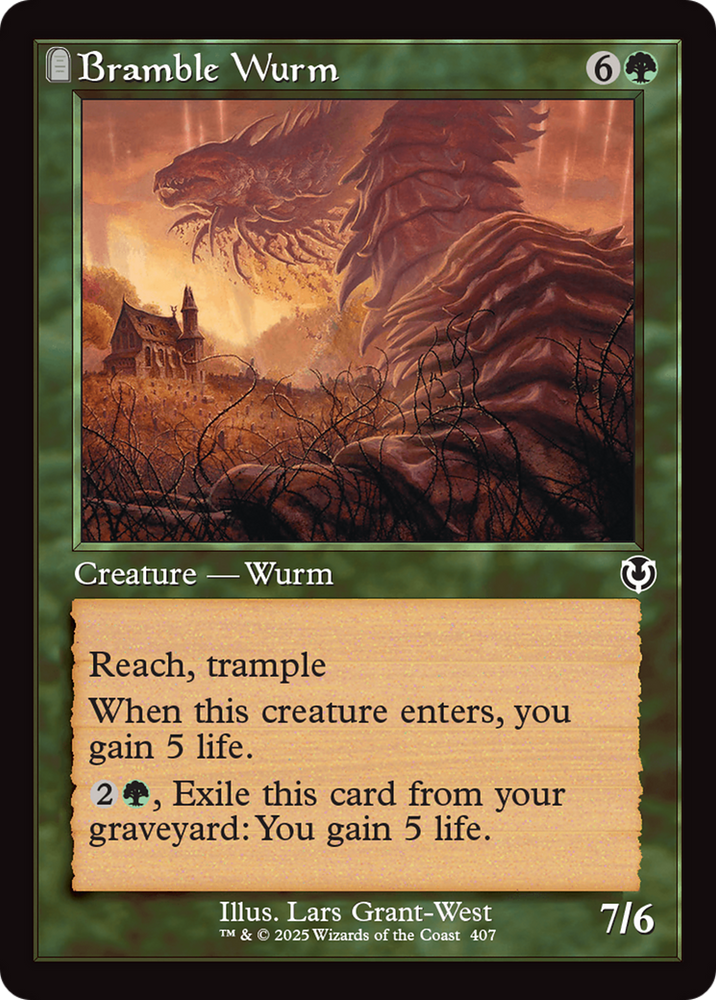 Bramble Wurm (Retro Frame) [Innistrad Remastered] Magic: The Gathering