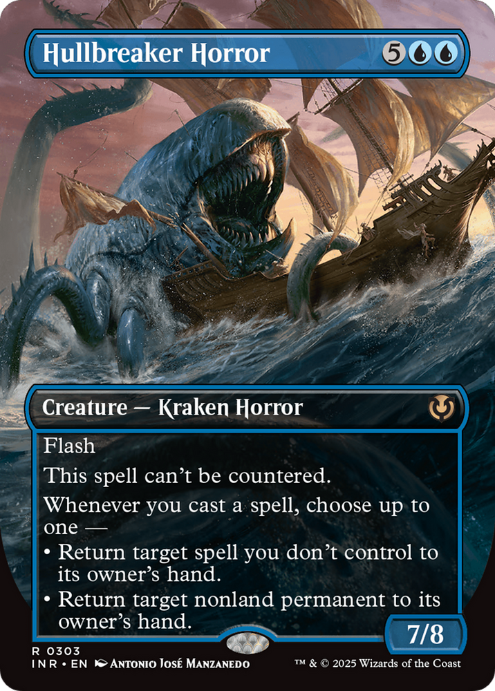 Hullbreaker Horror (Borderless) [Innistrad Remastered] Magic: The Gathering