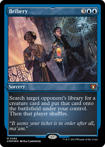Bribery (Foil Etched) [Commander Masters] Magic: The Gathering