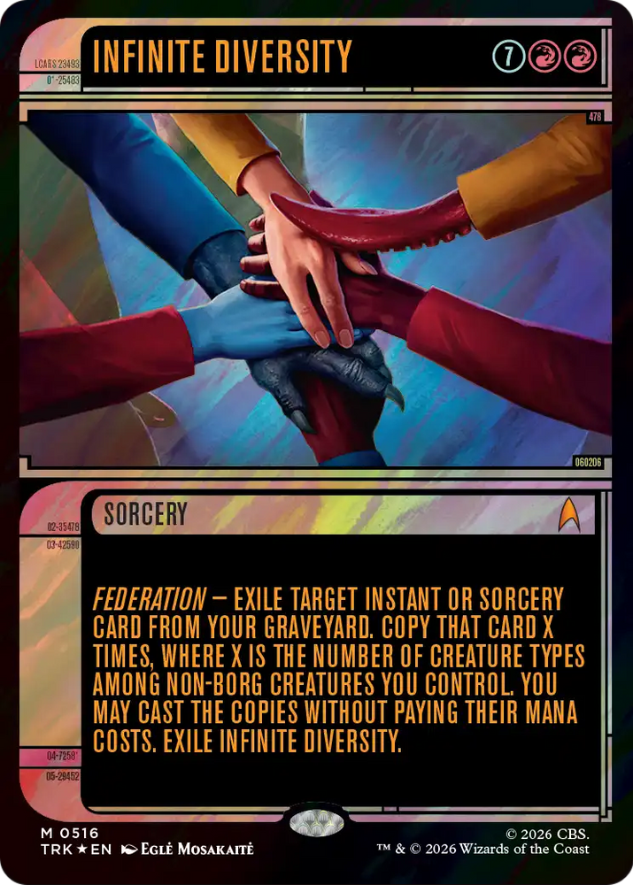 Infinite Diversity (Showcase) (Surge Foil) [Star Trek] Magic: The Gathering