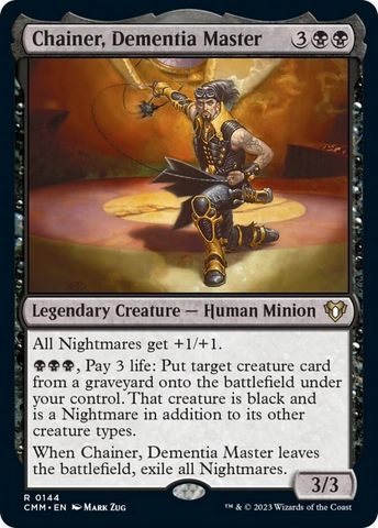 Chainer, Dementia Master [Commander Masters] Magic: The Gathering