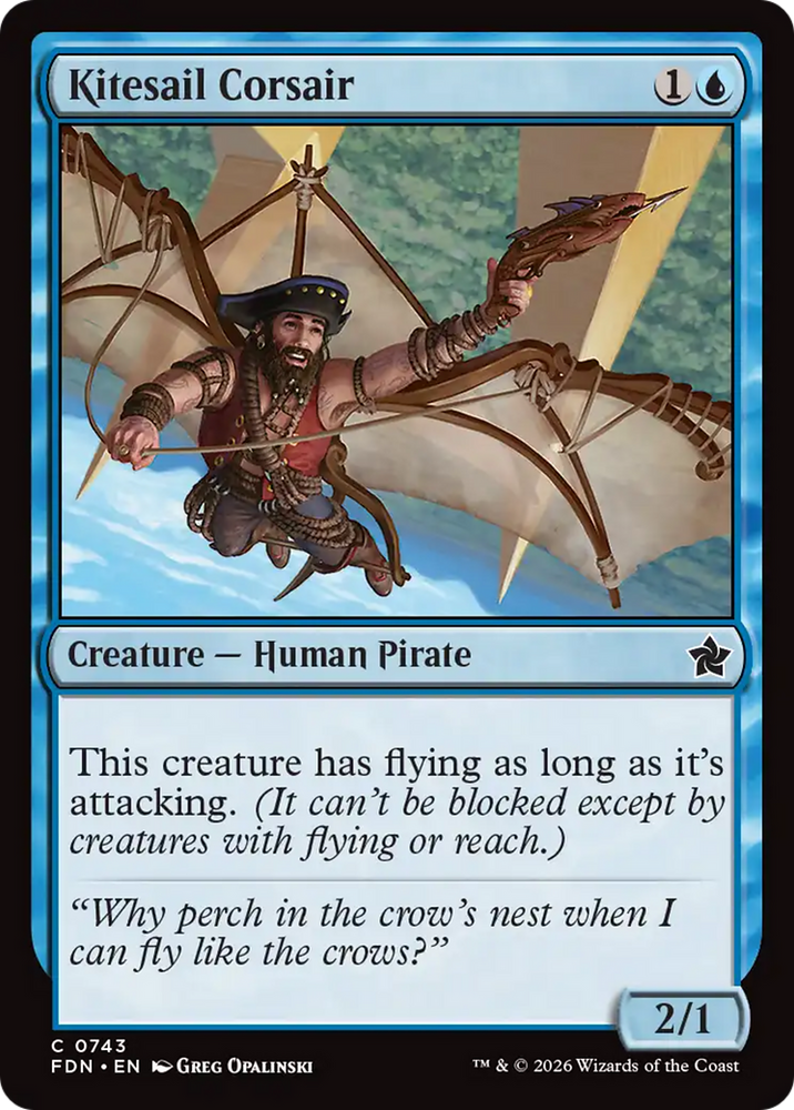 Kitesail Corsair (0743) [Foundations] Magic: The Gathering