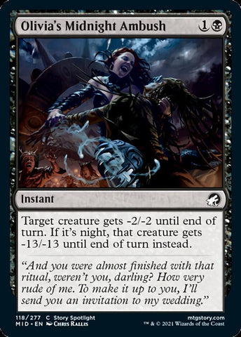 Olivia's Midnight Ambush [Innistrad: Midnight Hunt] Magic: The Gathering