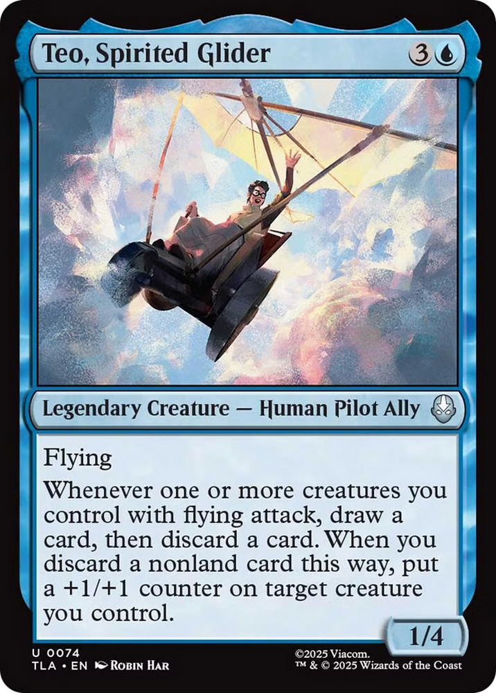 Teo, Spirited Glider [Avatar: The Last Airbender] Magic: The Gathering