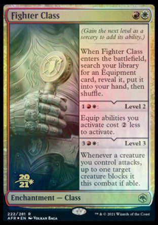 Fighter Class [Dungeons & Dragons: Adventures in the Forgotten Realms Prerelease Promos] Magic: The Gathering