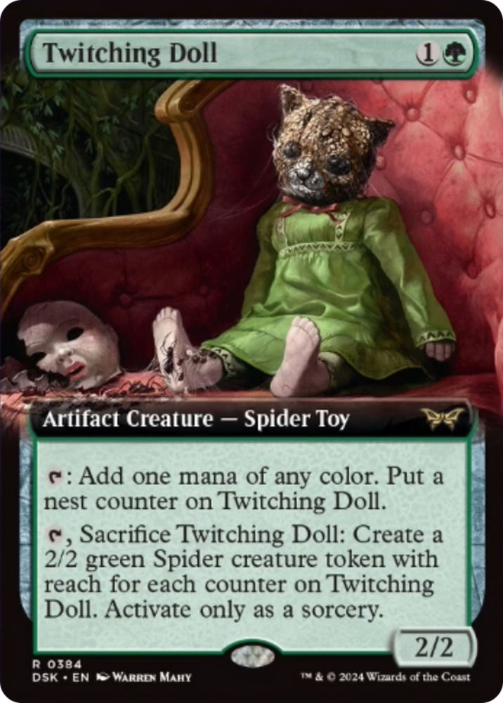 Twitching Doll (Extended Art) [Duskmourn: House of Horror] Magic: The Gathering