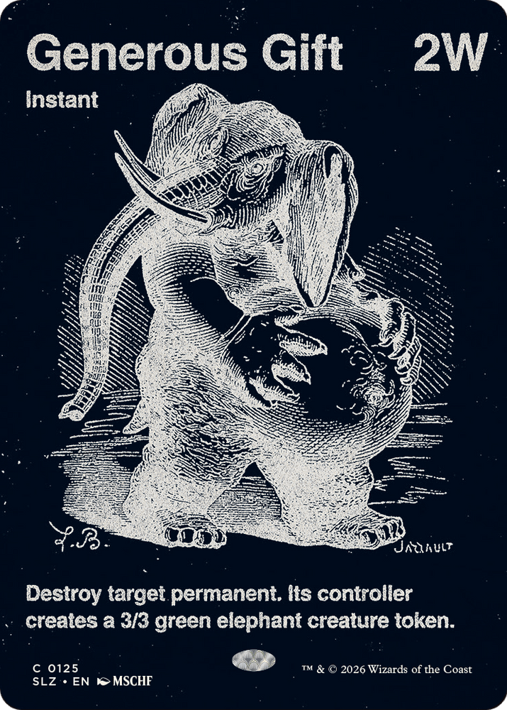 Generous Gift (0125) [Secret Lair x MSCHF: The Zeta Set] Magic: The Gathering