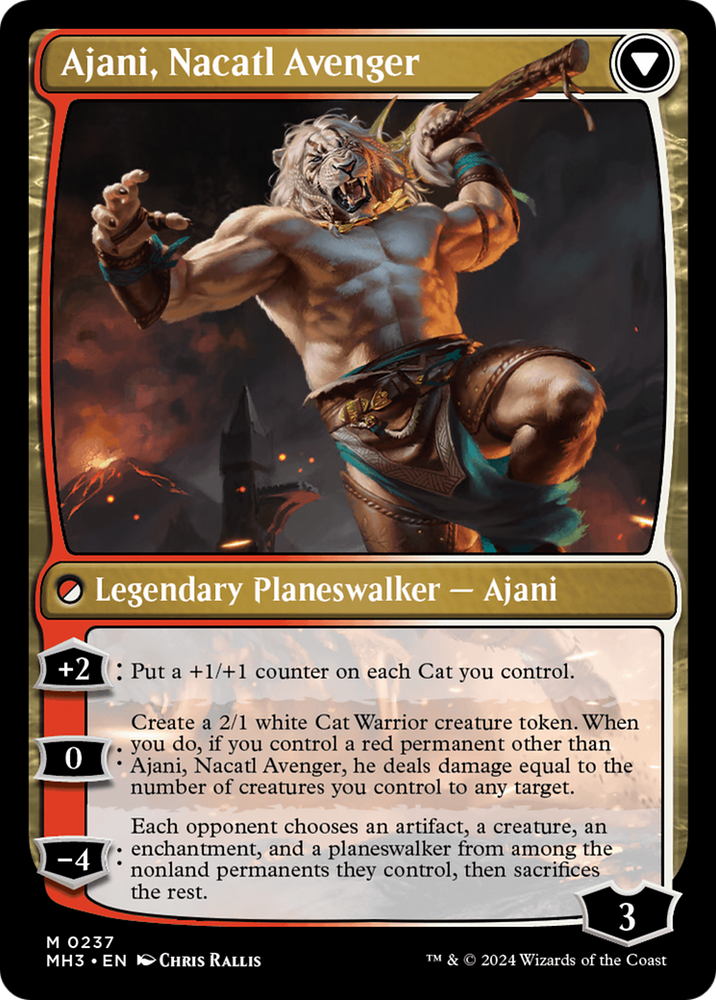 Ajani, Nacatl Pariah // Ajani, Nacatl Avenger [Modern Horizons 3] Magic: The Gathering