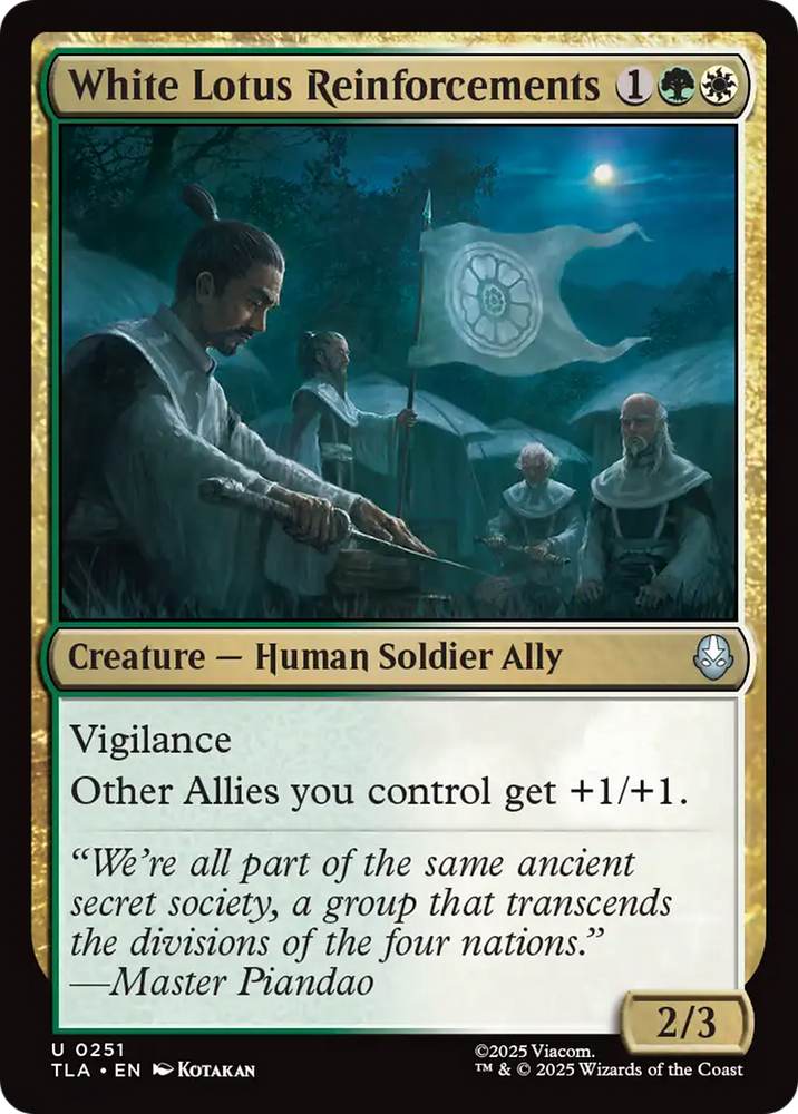 White Lotus Reinforcements [Avatar: The Last Airbender] Magic: The Gathering