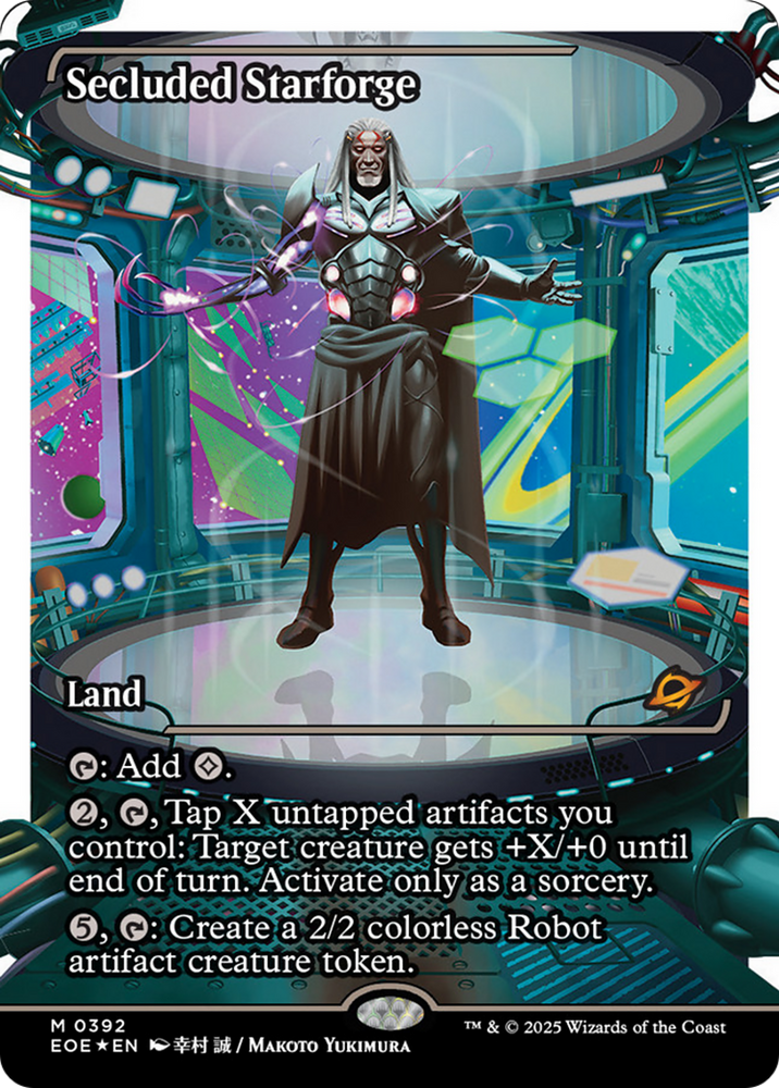 Secluded Starforge (Showcase) (Fracture Foil) [Edge of Eternities] Magic: The Gathering
