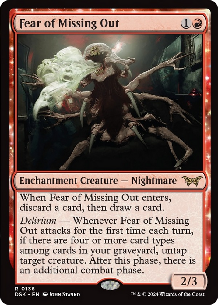 Fear of Missing Out [Duskmourn: House of Horror] Magic: The Gathering