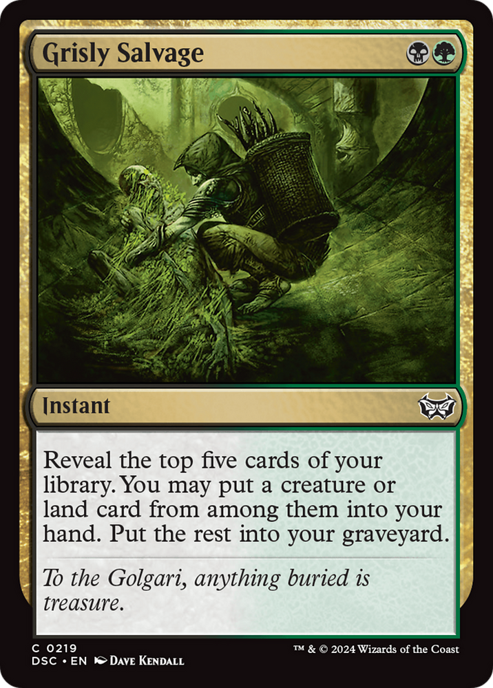 Grisly Salvage [Duskmourn: House of Horror Commander] Magic: The Gathering