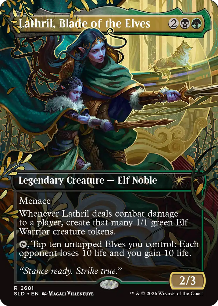 Lathril, Blade of the Elves [Secret Lair Drop Series] Magic: The Gathering